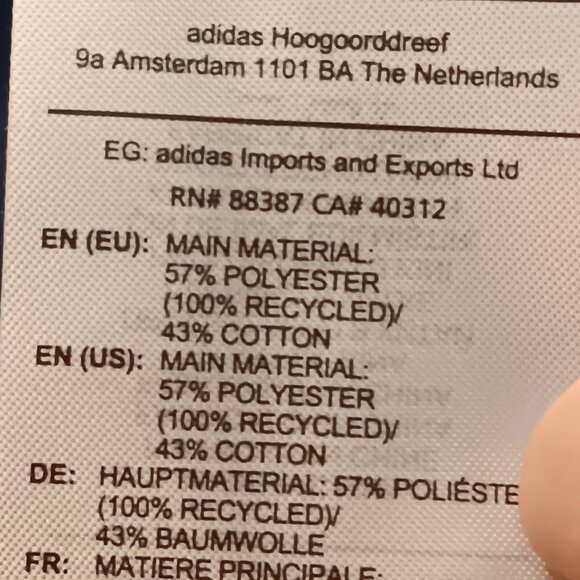 adidas women's Z.N.E. stripe lines funnel neck navy hoodie sz S - NWT Sample - Picture 13 of 14